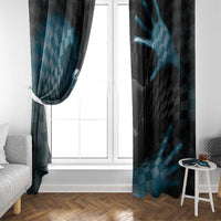 3D Illusion Death Halloween Window Curtain Y2k Horror Retro Style - Wonder Print Shop