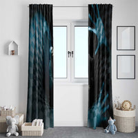 3D Illusion Death Halloween Window Curtain Y2k Horror Retro Style - Wonder Print Shop