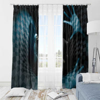 3D Illusion Death Halloween Window Curtain Y2k Horror Retro Style - Wonder Print Shop