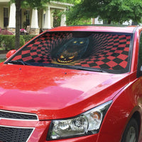 3D Illusion Cat Halloween Auto Sun Shade Horror Cartoon Style - Wonder Print Shop