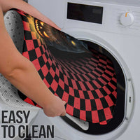 3D Illusion Cat Halloween Bathroom Set Horror Cartoon Style - Wonder Print Shop