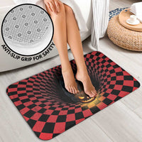 3D Illusion Cat Halloween Bathroom Set Horror Cartoon Style - Wonder Print Shop