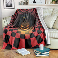 3D Illusion Cat Halloween Blanket Horror Cartoon Style - Wonder Print Shop