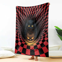 3D Illusion Cat Halloween Blanket Horror Cartoon Style - Wonder Print Shop