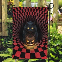 3D Illusion Cat Halloween Garden Flag Horror Cartoon Style - Wonder Print Shop