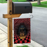 3D Illusion Cat Halloween Garden Flag Horror Cartoon Style - Wonder Print Shop