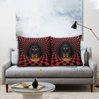 3D Illusion Cat Halloween Pillow Cover Horror Cartoon Style - Wonder Print Shop