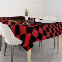 3D Illusion Cat Halloween Tablecloth Horror Cartoon Style - Wonder Print Shop