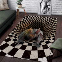 3D Illusion Bat Halloween Area Rug Horror Style - Wonder Print Shop