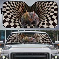 3D Illusion Bat Halloween Auto Sun Shade Horror Style - Wonder Print Shop