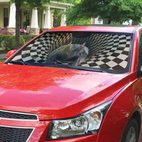 3D Illusion Bat Halloween Auto Sun Shade Horror Style - Wonder Print Shop