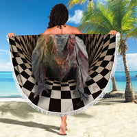 3D Illusion Bat Halloween Beach Blanket Horror Style - Wonder Print Shop
