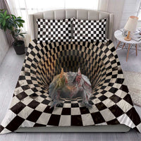 3D Illusion Bat Halloween Bedding Set Horror Style DT05