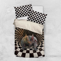 3D Illusion Bat Halloween Bedding Set Horror Style DT05