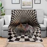 3D Illusion Bat Halloween Blanket Horror Style - Wonder Print Shop