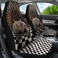 3D Illusion Bat Halloween Car Seat Cover Horror Style DT05