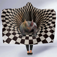 3D Illusion Bat Halloween Hooded Blanket Horror Style - Wonder Print Shop