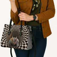 3D Illusion Bat Halloween Leather Bag Horror Style DT05