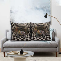 3D Illusion Bat Halloween Pillow Cover Horror Style - Wonder Print Shop