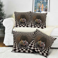 3D Illusion Bat Halloween Pillow Cover Horror Style - Wonder Print Shop