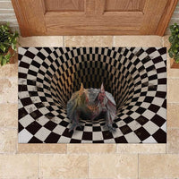 3D Illusion Bat Halloween Rubber Doormat Horror Style - Wonder Print Shop