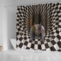 3D Illusion Bat Halloween Shower Curtain Horror Style - Wonder Print Shop