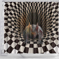 3D Illusion Bat Halloween Shower Curtain Horror Style - Wonder Print Shop