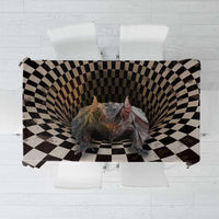 3D Illusion Bat Halloween Tablecloth Horror Style - Wonder Print Shop