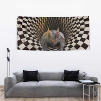 3D Illusion Bat Halloween Tapestry Horror Style - Wonder Print Shop