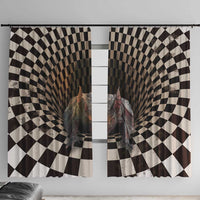 3D Illusion Bat Halloween Window Curtain Horror Style - Wonder Print Shop