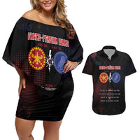 Personalized Delian League Couples Matching Off Shoulder Short Dress and Hawaiian Shirt Greek And Persian Wars - Wonder Print Shop