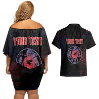 Personalized Delian League Couples Matching Off Shoulder Short Dress and Hawaiian Shirt Greek And Persian Wars - Wonder Print Shop