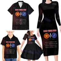 Personalized Delian League Family Matching Long Sleeve Bodycon Dress and Hawaiian Shirt Greek And Persian Wars - Wonder Print Shop