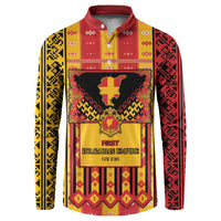 First Bulgarian Empire Button Sweatshirt Slavic Patterns - Wonder Print Shop