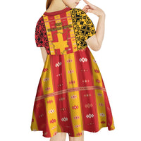 First Bulgarian Empire Kid Short Sleeve Dress Slavic Patterns - Wonder Print Shop