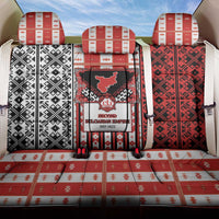 Second Bulgarian Empire Back Car Seat Cover Slavic Patterns - Wonder Print Shop