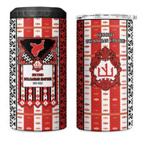 Second Bulgarian Empire 4 in 1 Can Cooler Tumbler Slavic Patterns - Wonder Print Shop