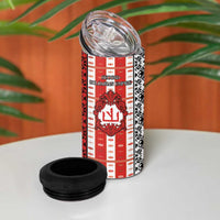 Second Bulgarian Empire 4 in 1 Can Cooler Tumbler Slavic Patterns - Wonder Print Shop