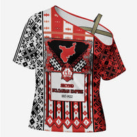 Second Bulgarian Empire Cross Shoulder Shirt Slavic Patterns - Wonder Print Shop