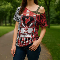 Second Bulgarian Empire Cross Shoulder Shirt Slavic Patterns - Wonder Print Shop