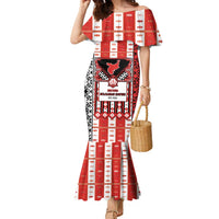 Second Bulgarian Empire Family Matching Mermaid Dress and Hawaiian Shirt Slavic Patterns - Wonder Print Shop