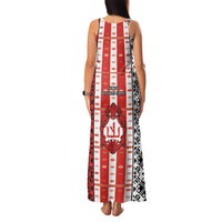 Second Bulgarian Empire Family Matching Tank Maxi Dress and Hawaiian Shirt Slavic Patterns - Wonder Print Shop