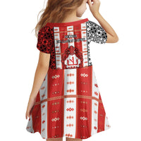 Second Bulgarian Empire Kid Short Sleeve Dress Slavic Patterns - Wonder Print Shop