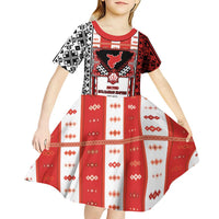 Second Bulgarian Empire Kid Short Sleeve Dress Slavic Patterns - Wonder Print Shop