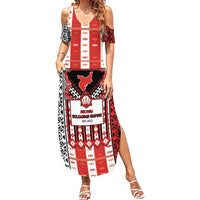 Second Bulgarian Empire Summer Maxi Dress Slavic Patterns - Wonder Print Shop