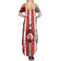 Second Bulgarian Empire Summer Maxi Dress Slavic Patterns - Wonder Print Shop