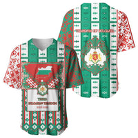 Tsardom Of Bulgaria Baseball Jersey Slavic Patterns - Wonder Print Shop