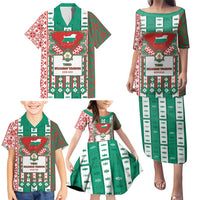 Tsardom Of Bulgaria Family Matching Puletasi and Hawaiian Shirt Slavic Patterns - Wonder Print Shop