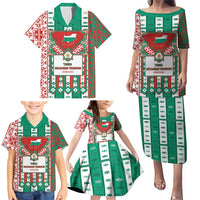 Tsardom Of Bulgaria Family Matching Puletasi and Hawaiian Shirt Slavic Patterns - Wonder Print Shop