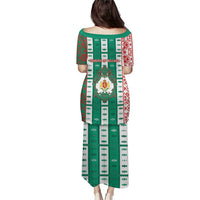 Tsardom Of Bulgaria Family Matching Puletasi and Hawaiian Shirt Slavic Patterns - Wonder Print Shop